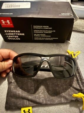 Under Armour Black Sport Wrap Sunglasses
